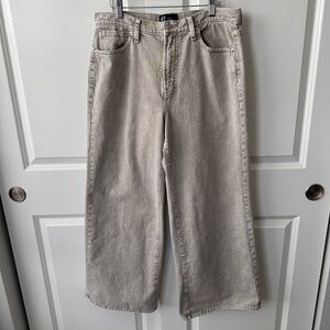 Women’s Gap Sz. 14/32R High Rise Wide-Leg Jeans in Khaki